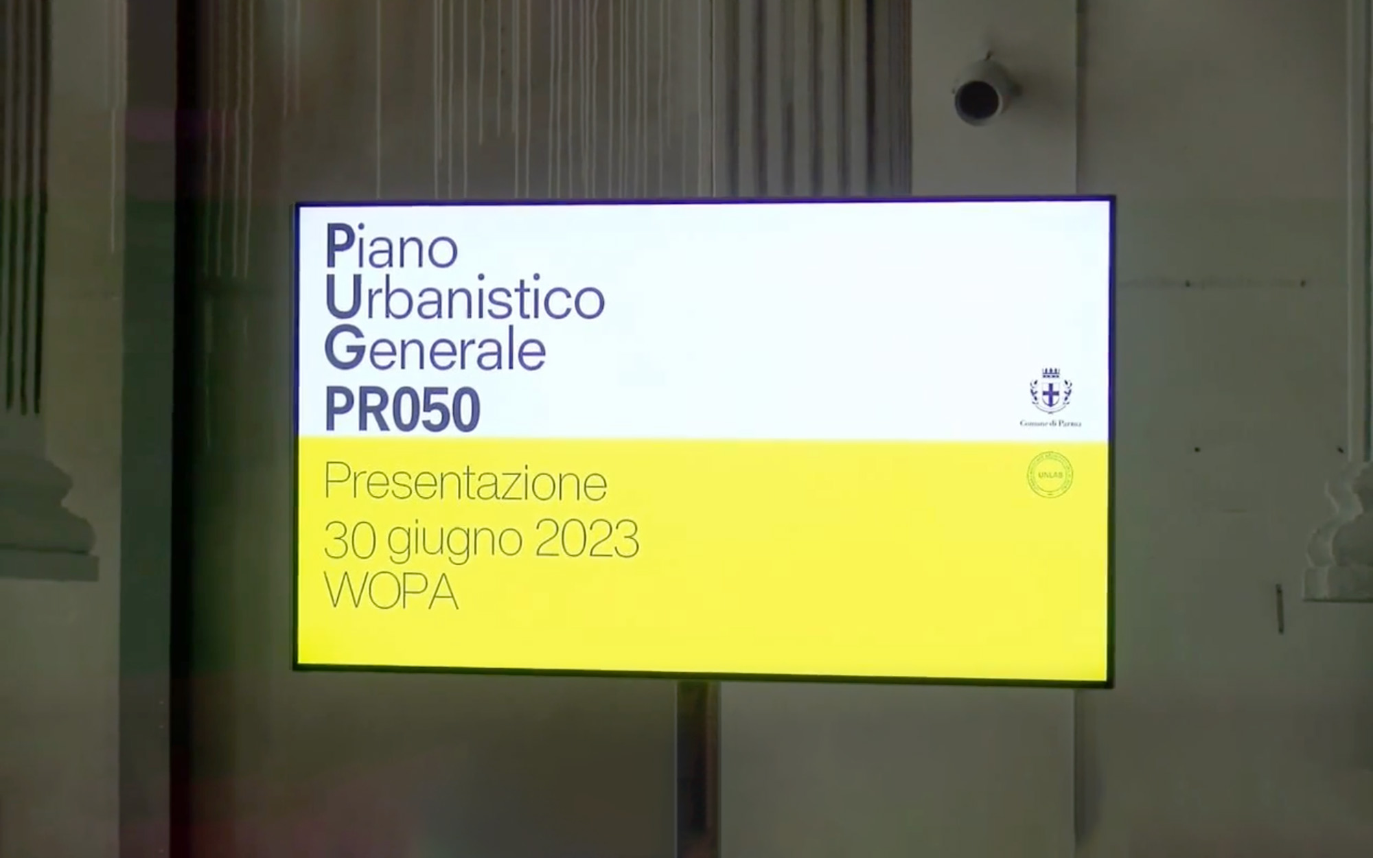 PRESENTATION OF THE NEW PARMA “GENERAL URBAN PLAN”  AT THE WORKOUT PASUBIO – PRESENTATO AL WORKOUT PASUBIO IL PIANO URBANISTICO GENERALE DEL COMUNE